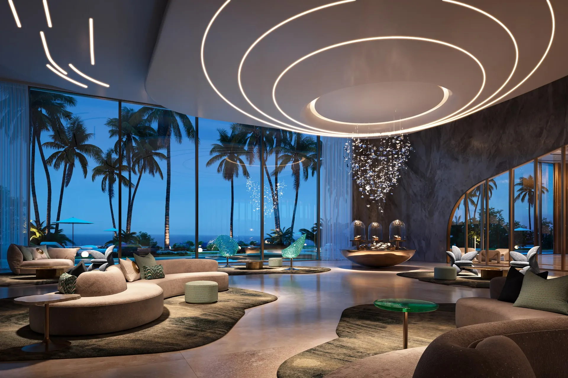 The Jacob & Co. Residents Club lounge