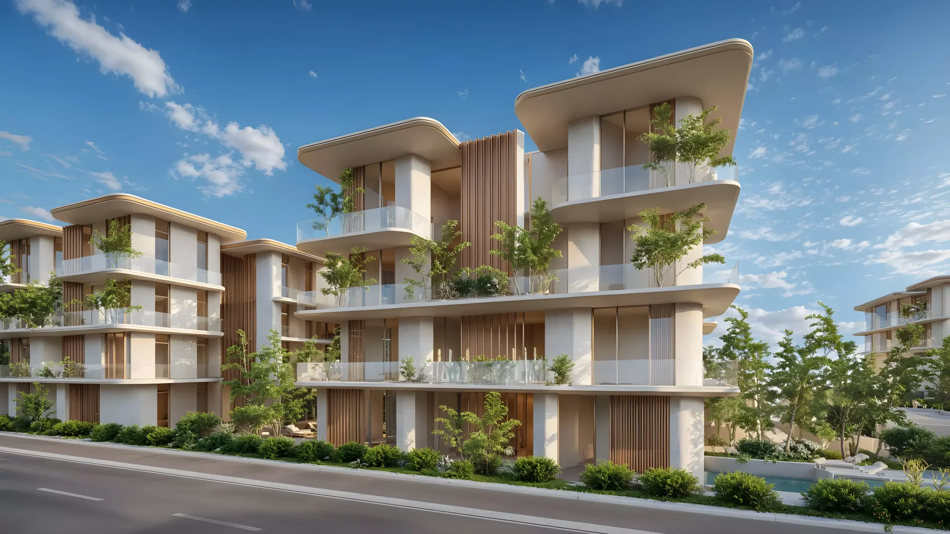 Maisonettes with planted balconies